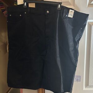 Black Levi Denim Shorts